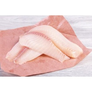 Frozen Nile tilapia fillet,  160 -180 g, 20%, 5 kg